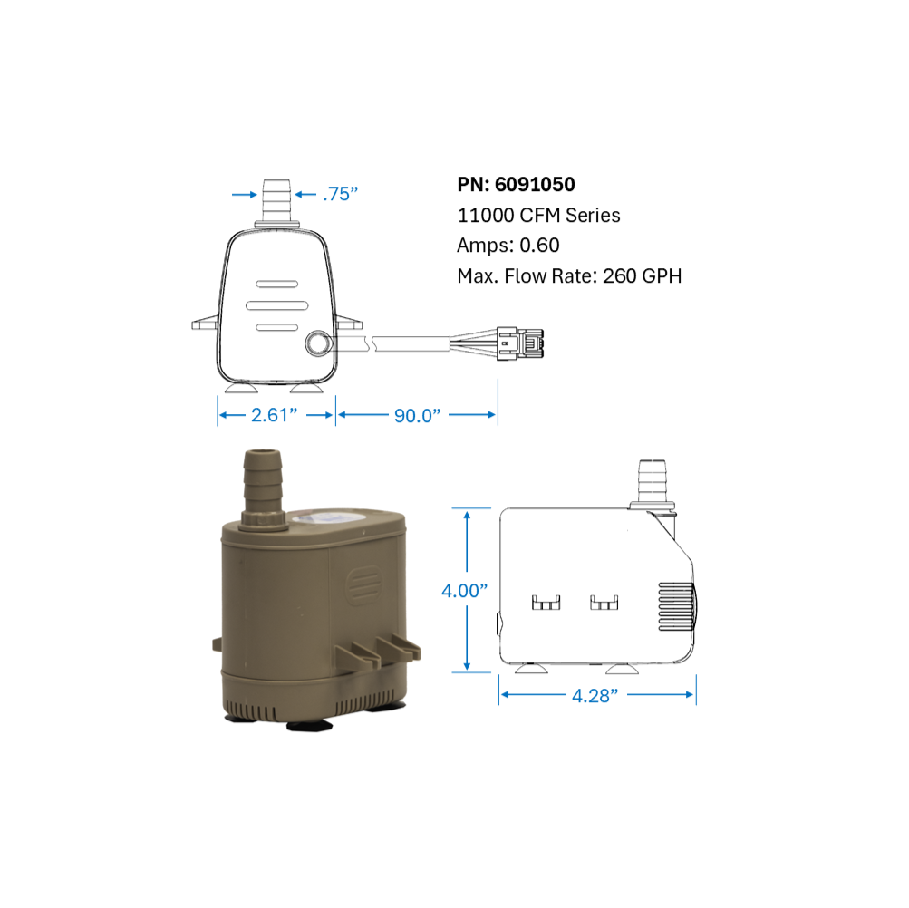 Pump, 11000 CFM (MC92, M350) PN: 6091050