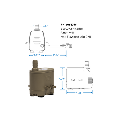 Pump, 11000 CFM (MC92, M350) PN: 6091050